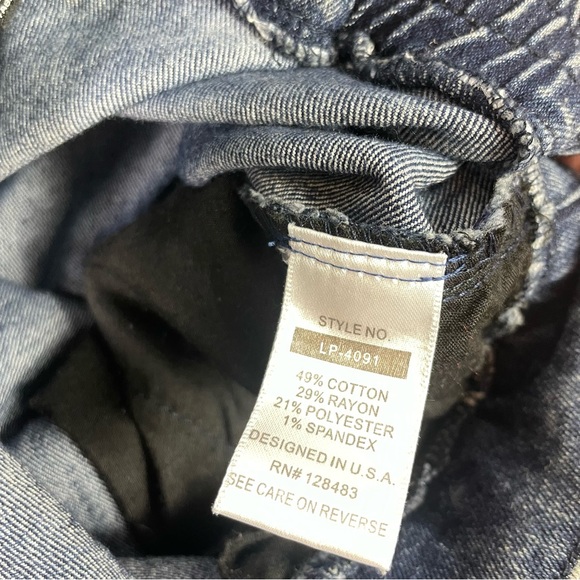 MC Hammer Pants Acid Wash Parachute Harem Blue Jeans Forever 21 Skinny Leg - Picture 3 of 8